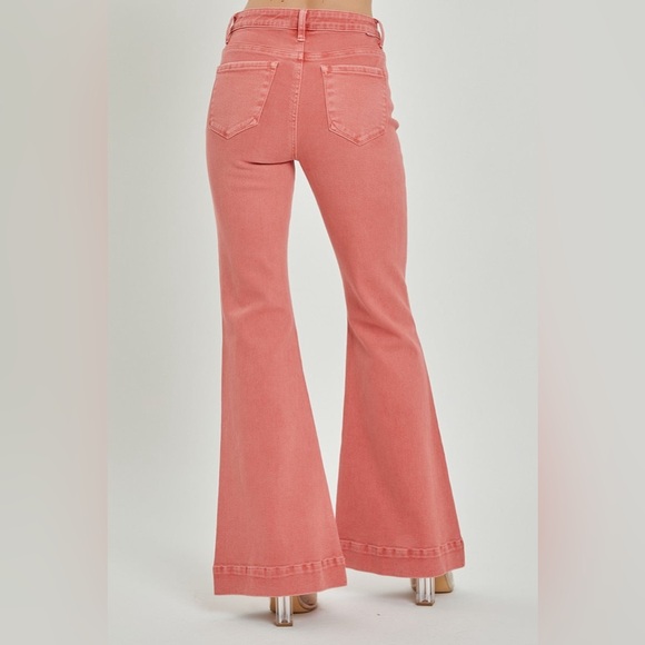 High Rise Patch Pocket Bell Bottom Jeans - Risen - Picture 3 of 5